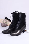 1900s Edwardian Style Boots - black - Victoria