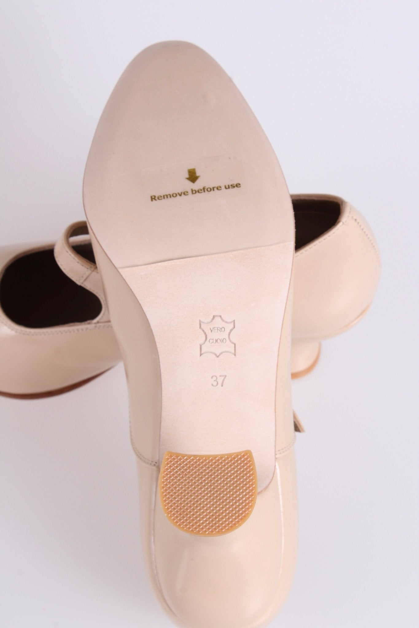 1920's inspired Mary Jane pumps - Cream - Yvonne
