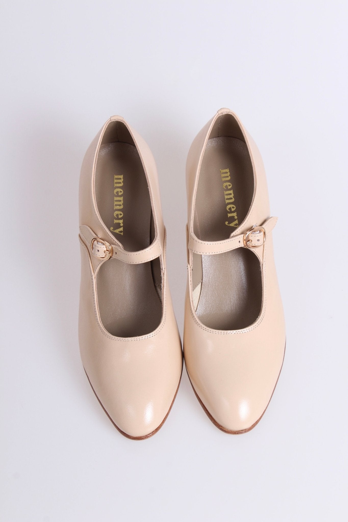 1920's inspired Mary Jane pumps - Cream - Yvonne