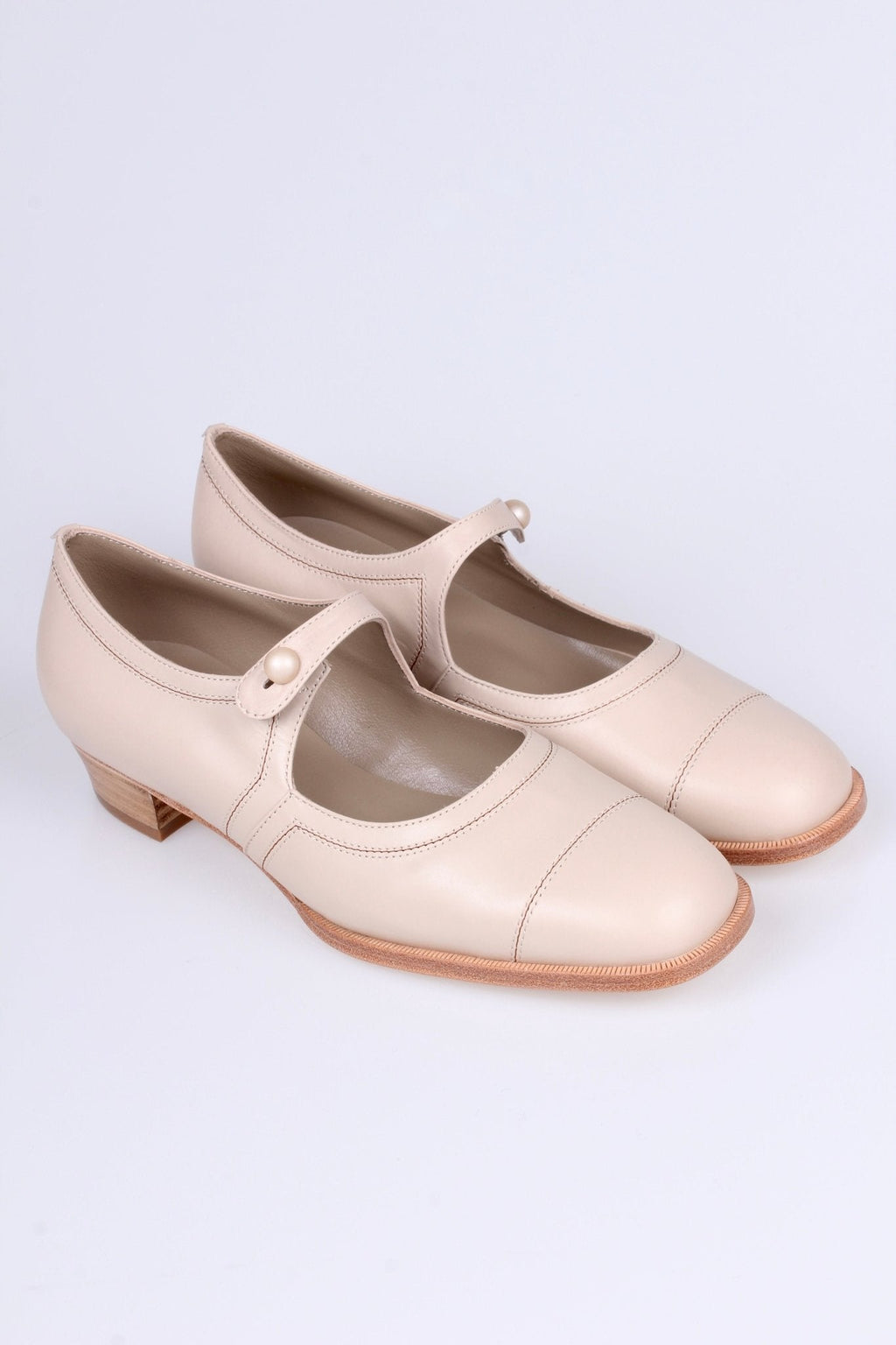 1920s everyday shoe - Cream - Ruby