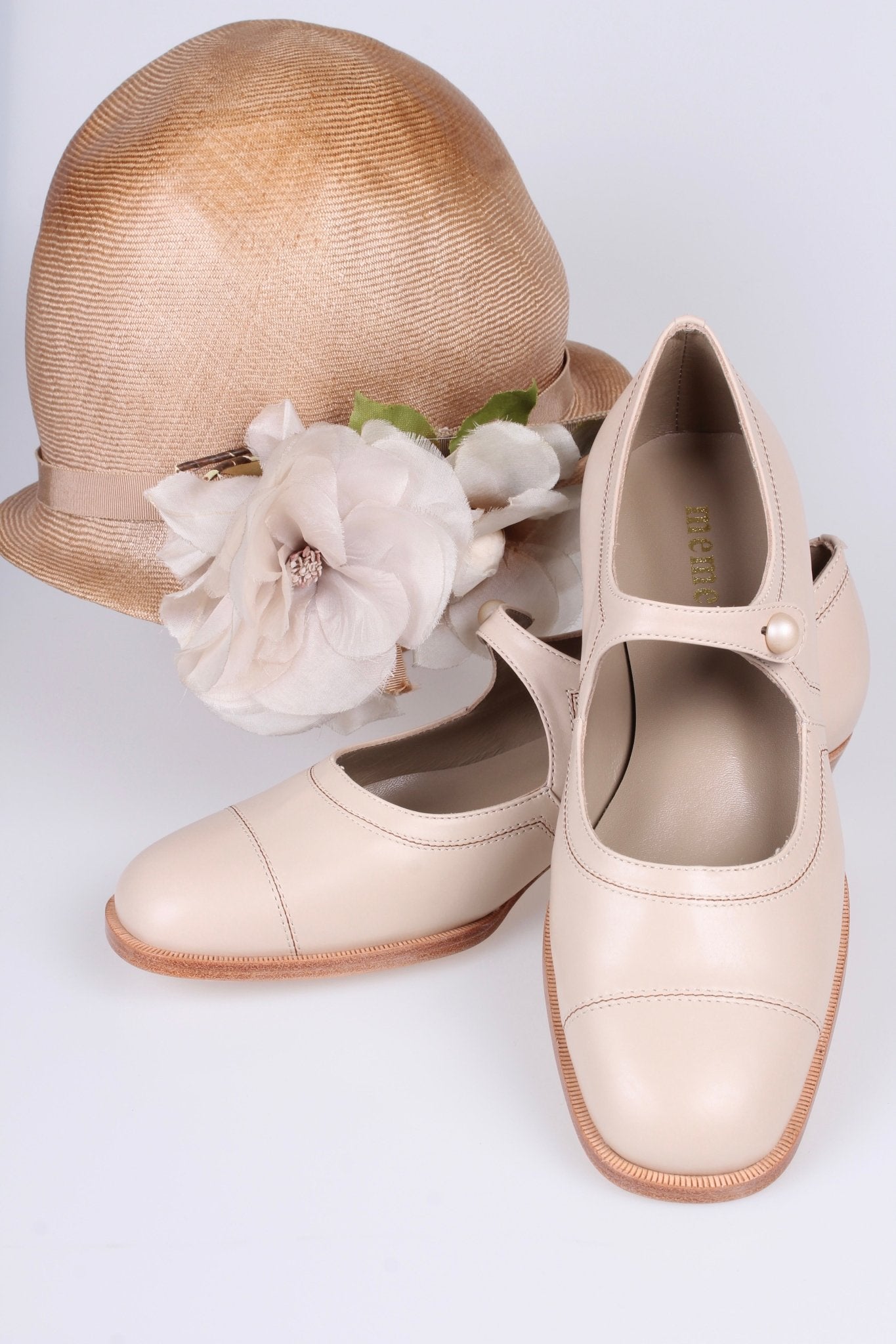 1920s everyday shoe - Cream - Ruby