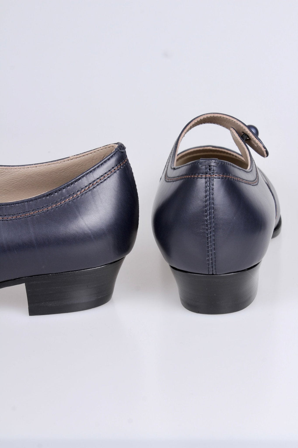 1920s everyday shoe - Navy Blue - Ruby