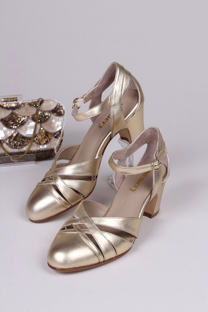 1930s Evening sandal - Gold - Marlene