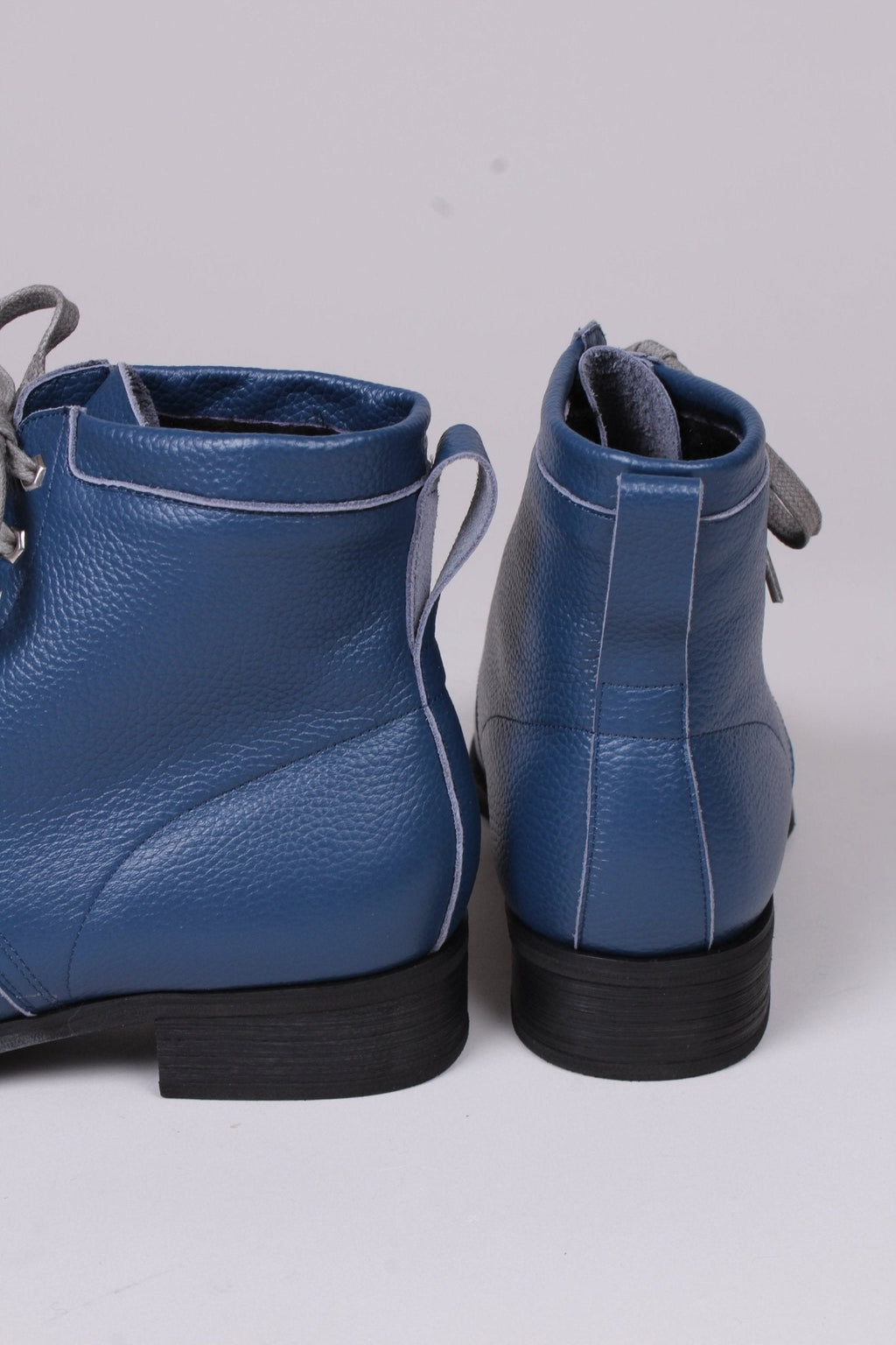 1930s and 1940s winter snow boots with Fur lining - Blue - Rita